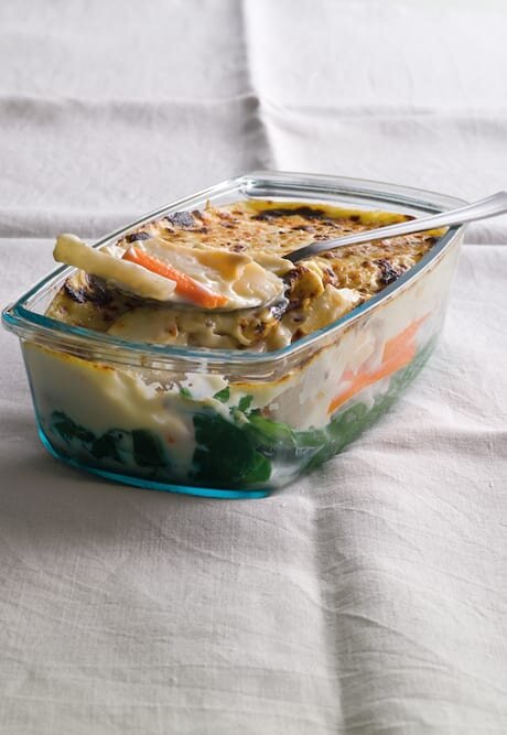 Bacalhau com todos e bechamel de especiarias