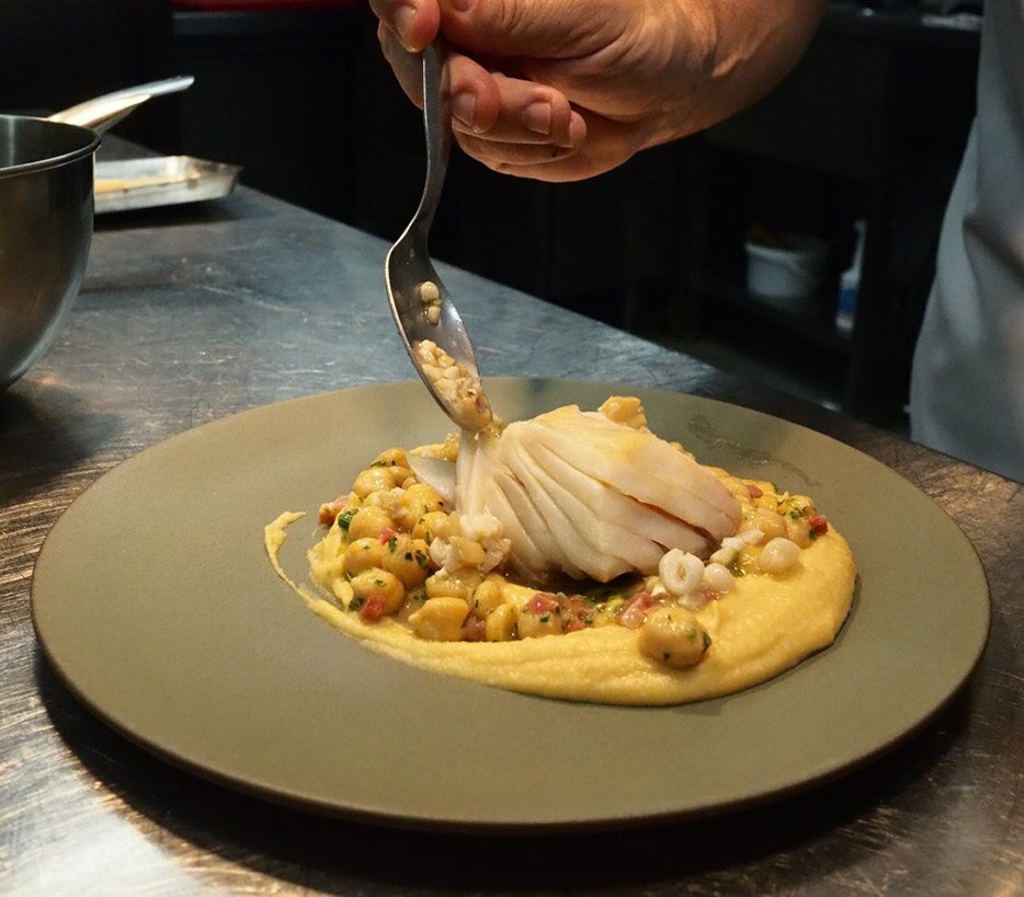 Prato de bacalhau da noruega