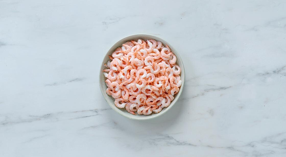 Camarões de água fria