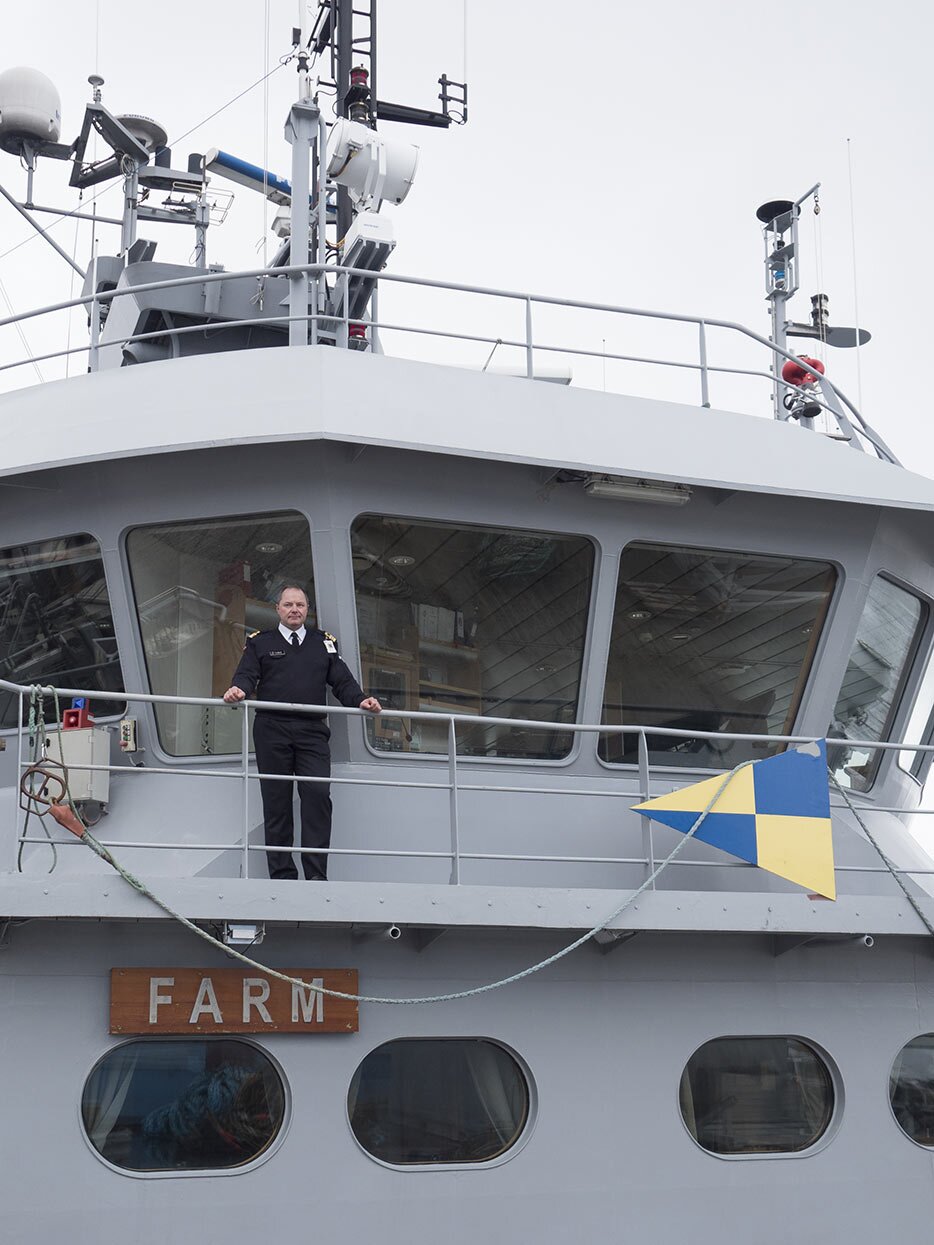 Comandante do navio da guarda costeira