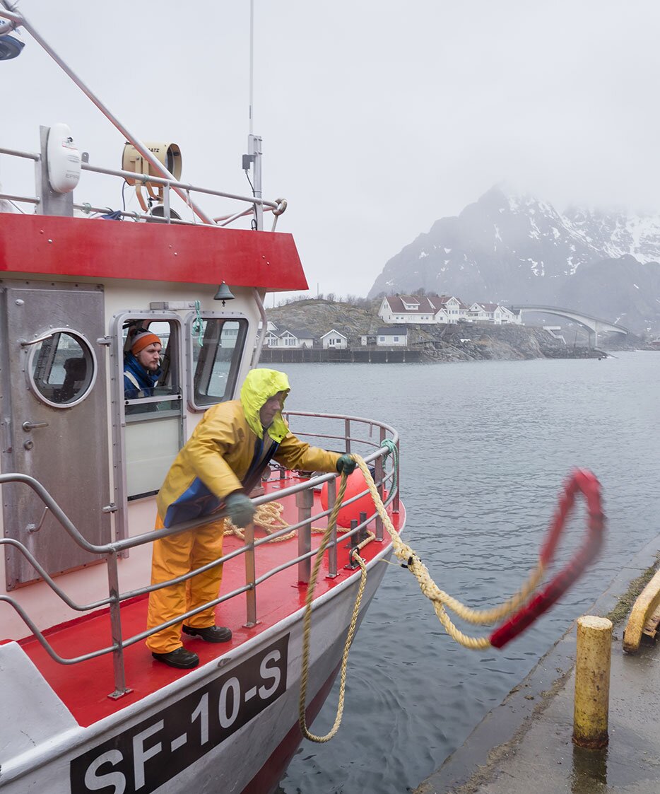 Atracação de barco