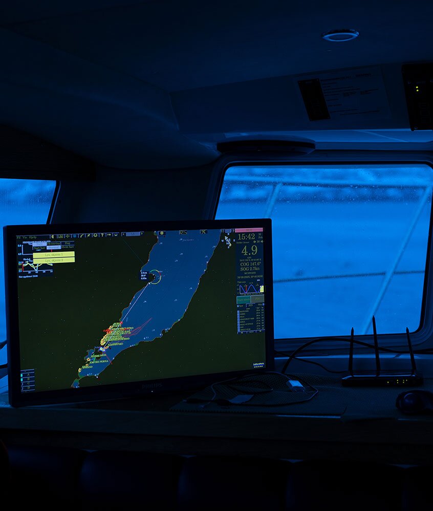 Display GPS na casa de direção