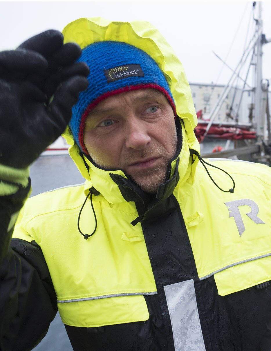 Retrato de Pål Arild Pettersen com mau tempo